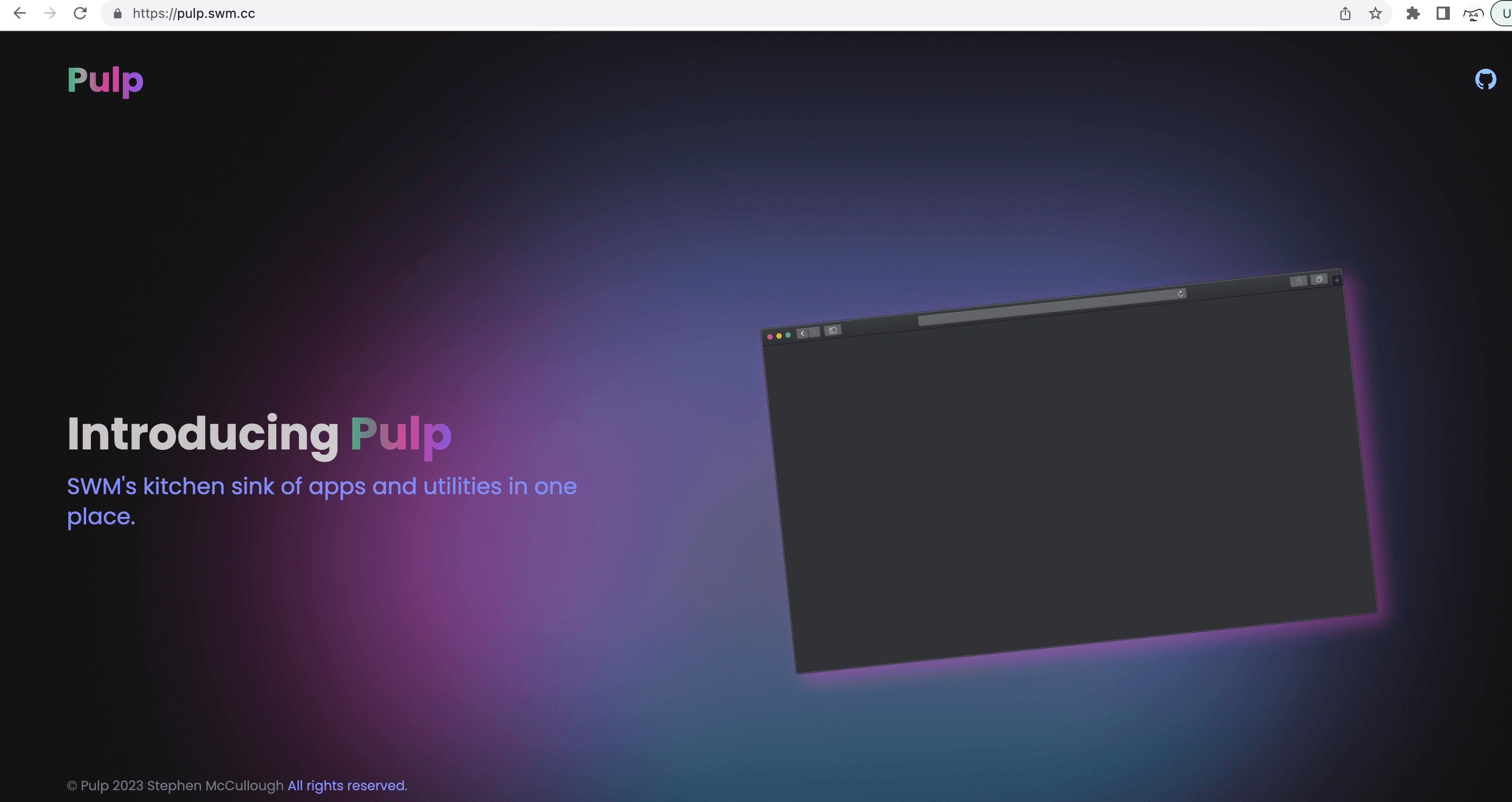 Pulp Splash Screen